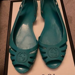 Womens gucci jelly shoe sz 38